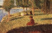 The Person sat on the Lawn, Georges Seurat